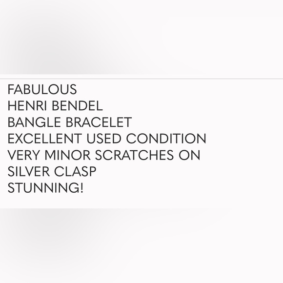 HENRI BENDEL EUC BANGLE BRACELET. GORGEOUS!🔥🔥💖💖 - Picture 4 of 4